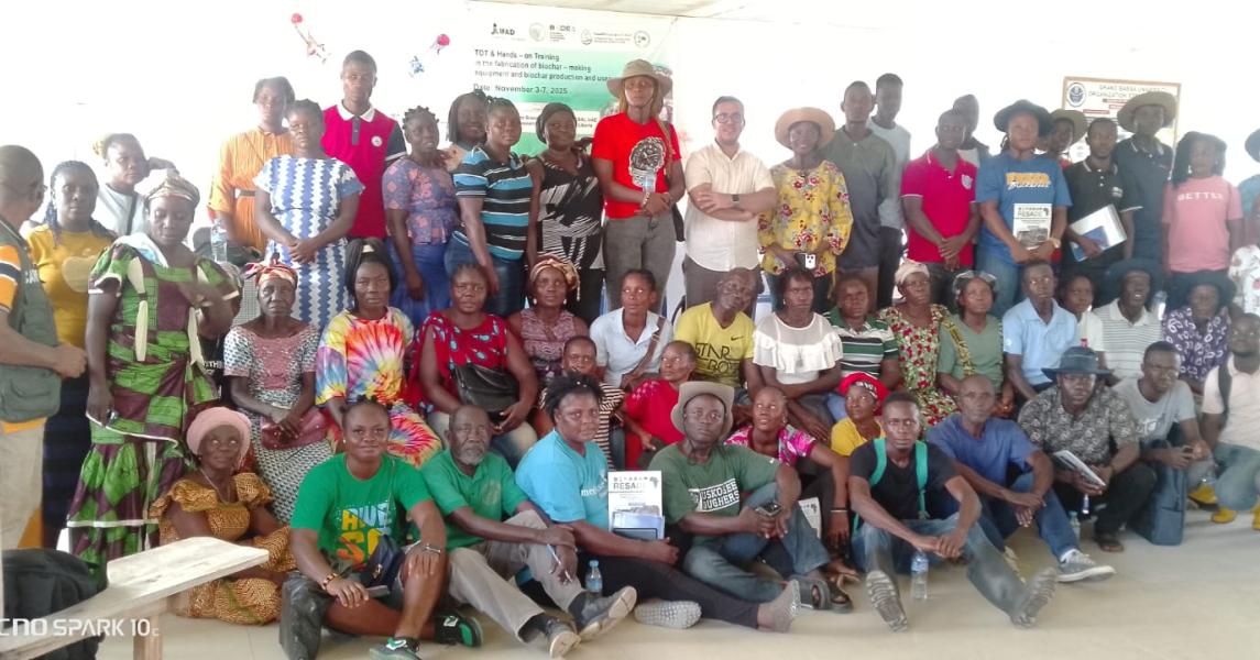 Participating farmers from Bong and Grand Bassa gathered at the training in Buchanan