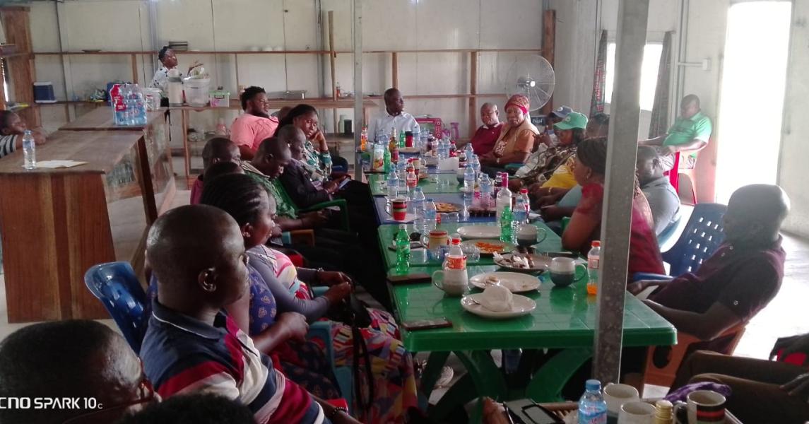 Professional staff listening to the Director General