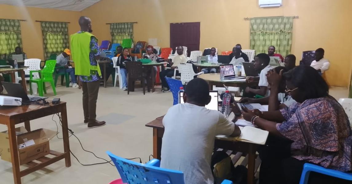 Crop modeling in climate adaptation for agromet bulletin training session in progress