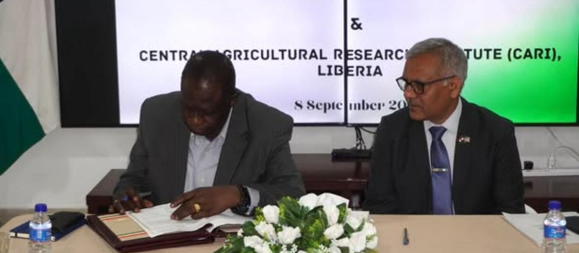 Dr. Arthur Bob Karnuah, Director General, signed on behalf of the Central Agricultural Research Institute