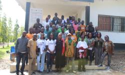 Participating farmers from across Bong County, along with facilitators and researchers from CARI, posed for a group photo to highlight collaboration and knowledge sharing in advancing agricultural innovation.