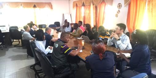 KOICA experits in meeting with CARI administration and technical team