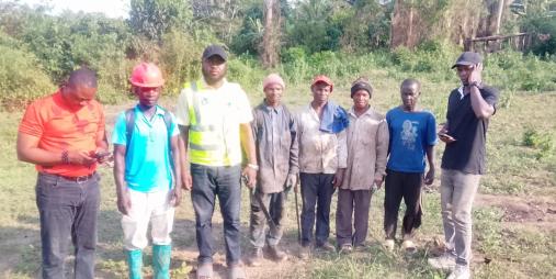 BCRP Technical team conducting field assessment in Northern Liberia