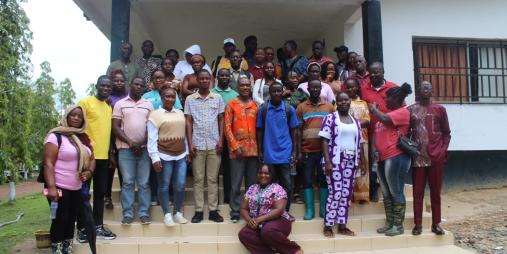 Scientists, research officers, project coordinators, and administrative staff of CARI posed for a group photo during the weeklong research seminar.